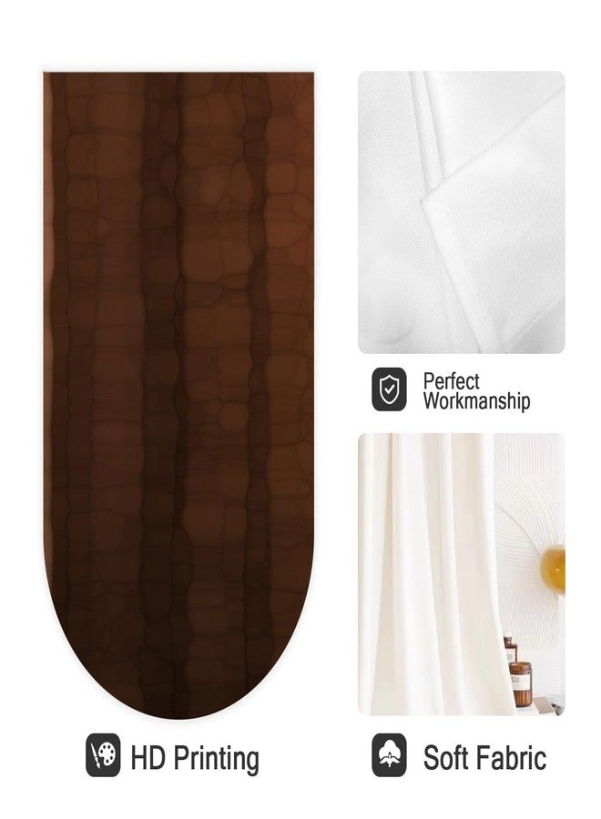 Coxila Brown Window Curtains for Bedroom 42 x 63 Inch Rod Pocket Western Rustic Country Retro Vintage Black Dark Modern Abstract Ombre Bedroom Living Room Home Treatment Set of 2 Curtain Panels Drapes - Image 2